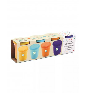 4 pots de pâte à modeler nature - Djeco DJ09027
