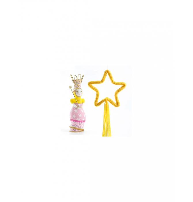 DJECO Lana Princesa - Trousse à Tricoter Princesse Pour Enfants Créatifs