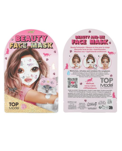 TOPModel Masque en tissu Chat BEAUTY and ME