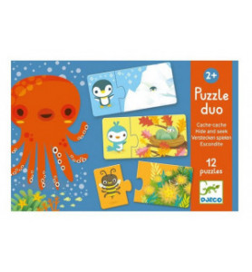 Puzzle duo cache cache - Djeco DJ08156